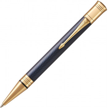 Шариковая ручка Parker Duofold Prestige Centennial K307, Blue Chevron GT